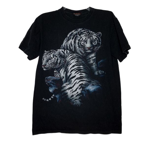 Hot Rock Other - Snow Tiger Graphic Tee Shirt Size Medium Hot Rock